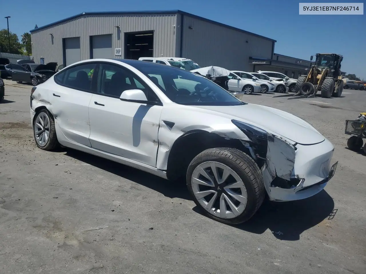 2022 Tesla Model 3 VIN: 5YJ3E1EB7NF246714 Lot: 64021635