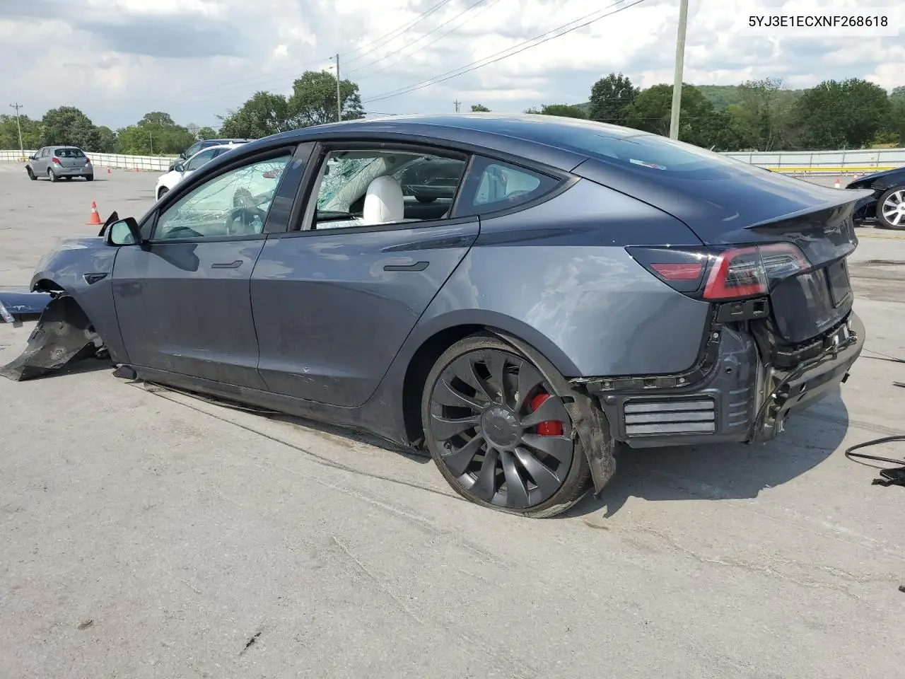 2022 Tesla Model 3 VIN: 5YJ3E1ECXNF268618 Lot: 64128265