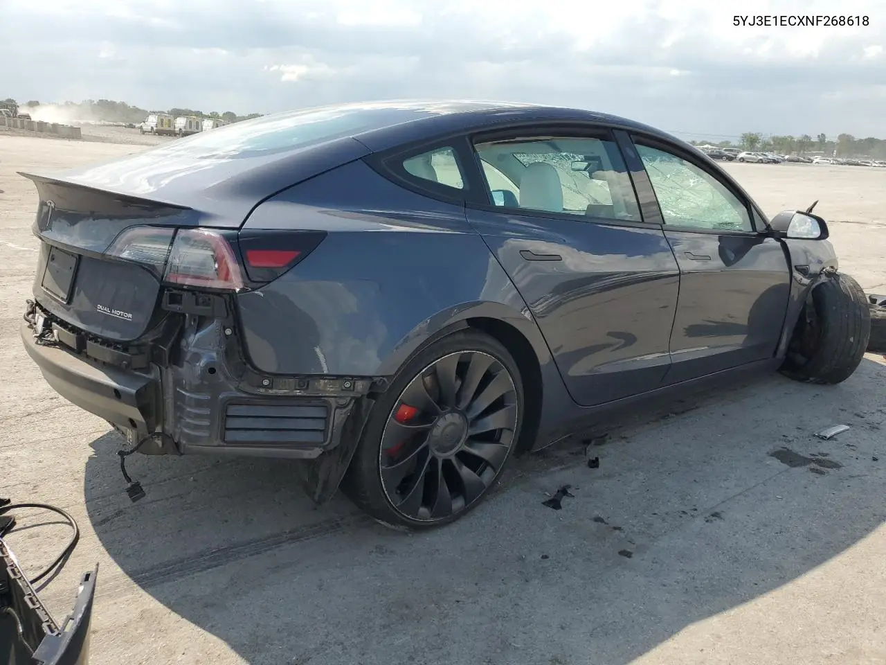 2022 Tesla Model 3 VIN: 5YJ3E1ECXNF268618 Lot: 64128265