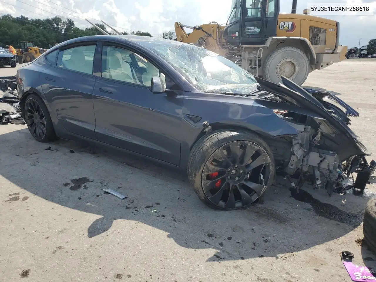 2022 Tesla Model 3 VIN: 5YJ3E1ECXNF268618 Lot: 64128265