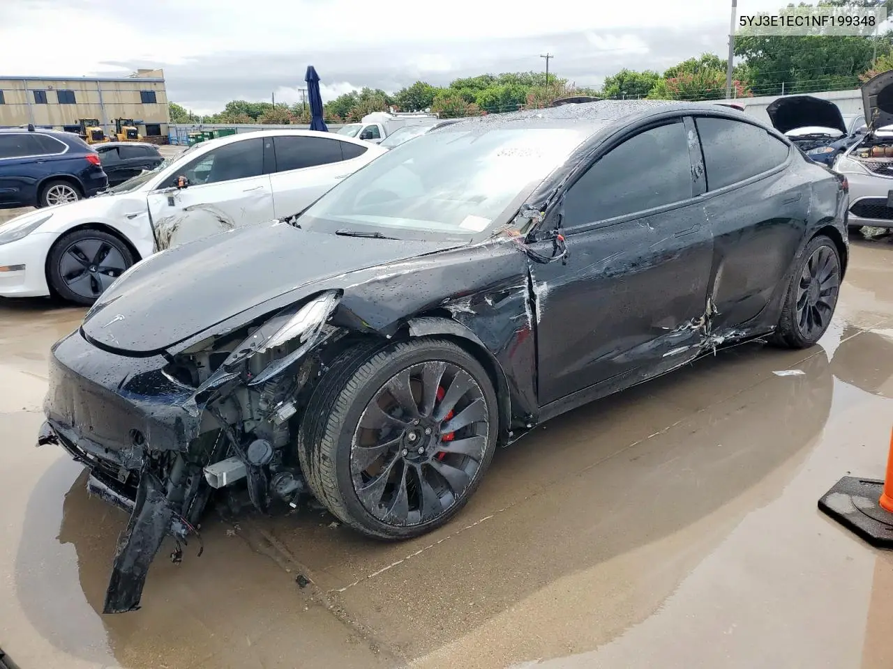 2022 Tesla Model 3 VIN: 5YJ3E1EC1NF199348 Lot: 64236935