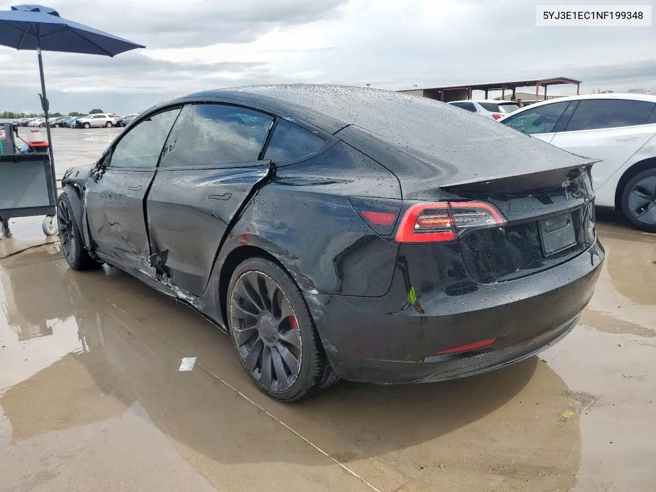 2022 Tesla Model 3 VIN: 5YJ3E1EC1NF199348 Lot: 64236935