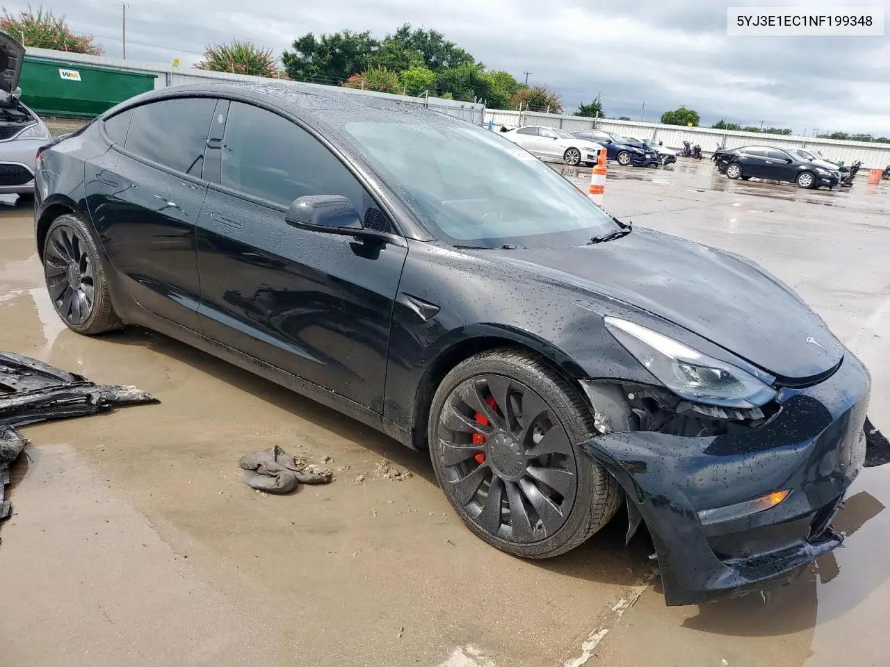 2022 Tesla Model 3 VIN: 5YJ3E1EC1NF199348 Lot: 64236935