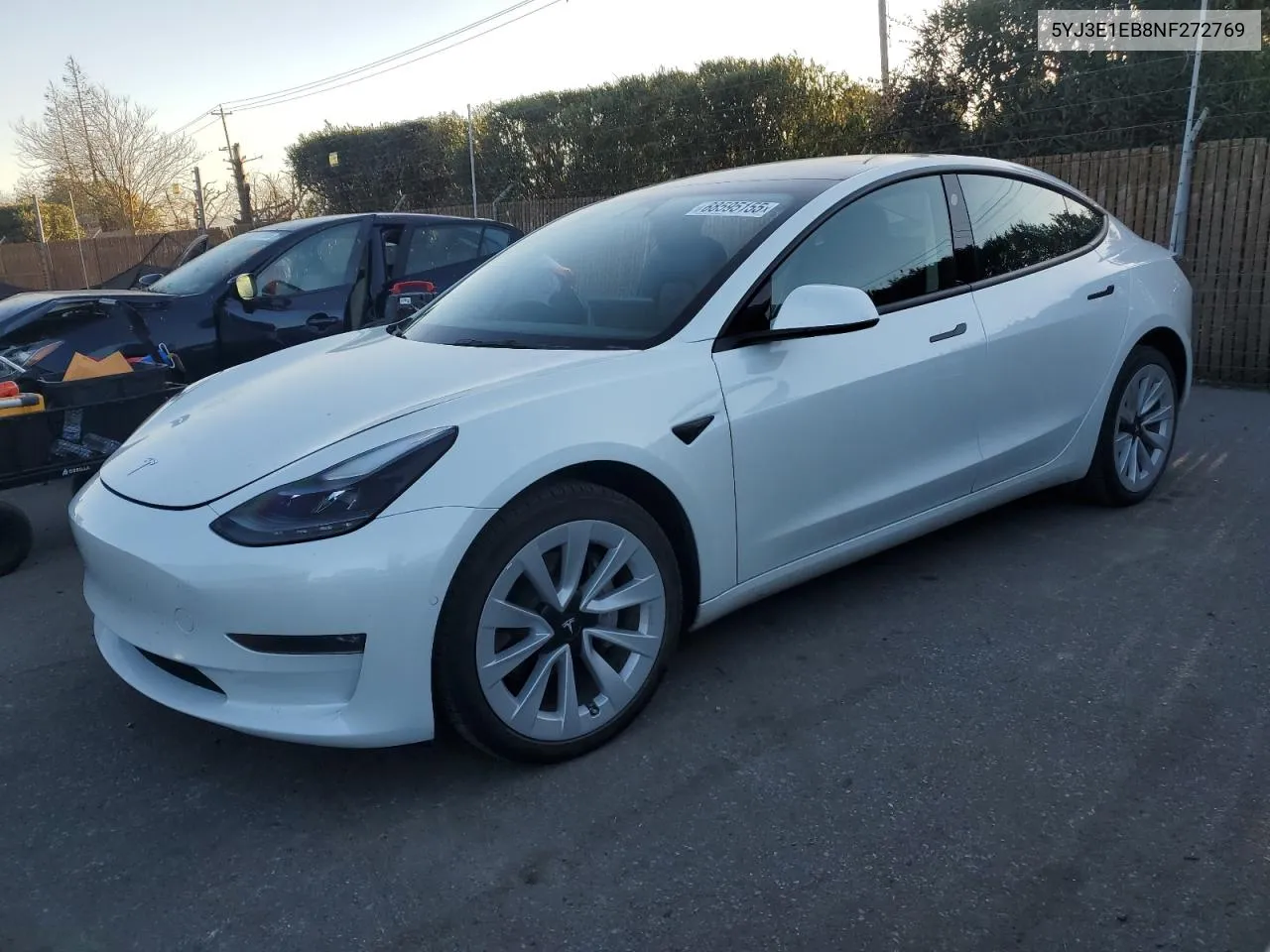2022 Tesla Model 3 VIN: 5YJ3E1EB8NF272769 Lot: 88595155