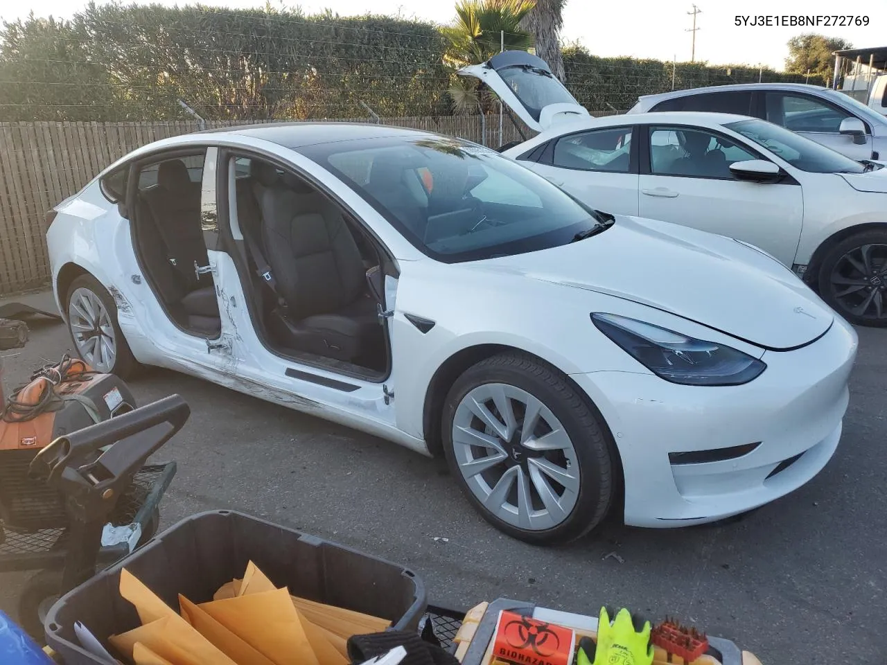 2022 Tesla Model 3 VIN: 5YJ3E1EB8NF272769 Lot: 88595155