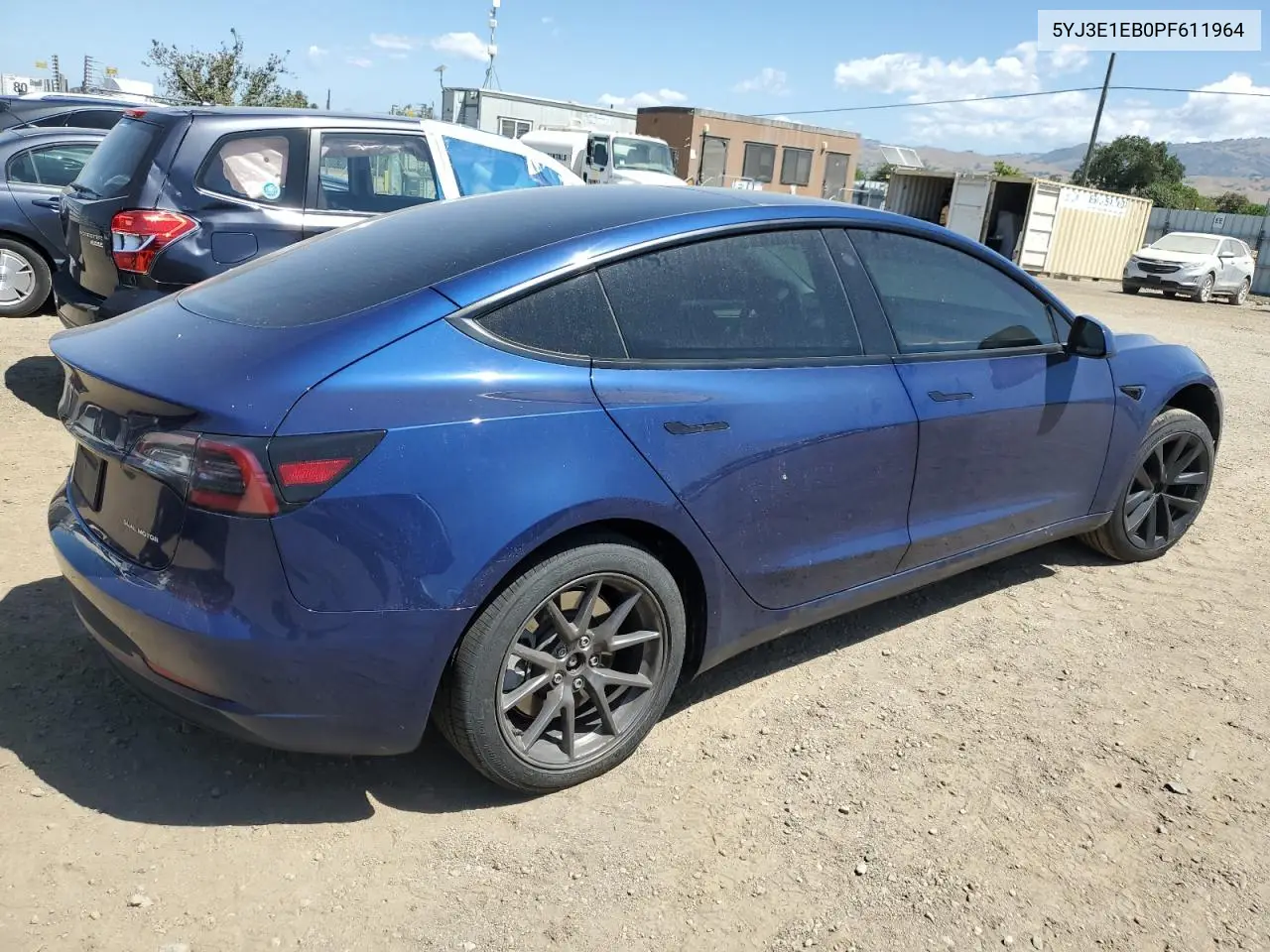 2023 Tesla Model 3 VIN: 5YJ3E1EB0PF611964 Lot: 56582915