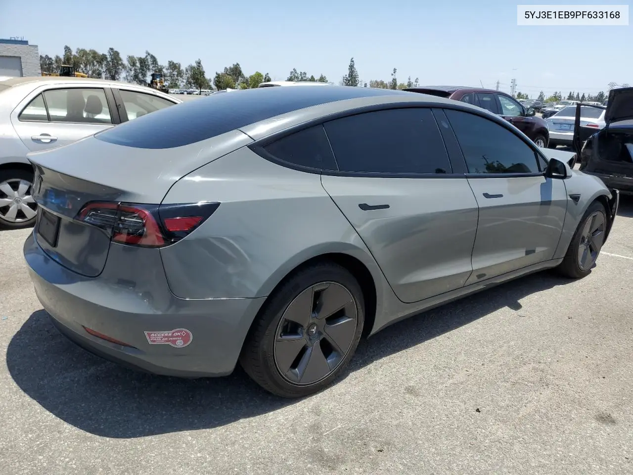 2023 Tesla Model 3 VIN: 5YJ3E1EB9PF633168 Lot: 61960895