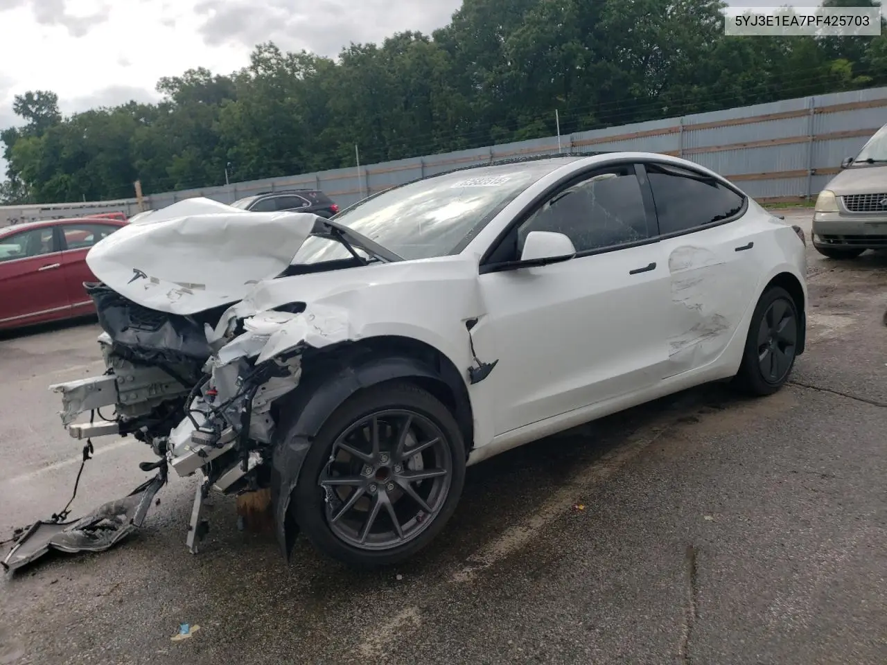 2023 Tesla Model 3 VIN: 5YJ3E1EA7PF425703 Lot: 62582515