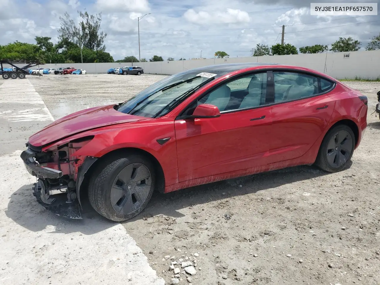 2023 Tesla Model 3 VIN: 5YJ3E1EA1PF657570 Lot: 62661355