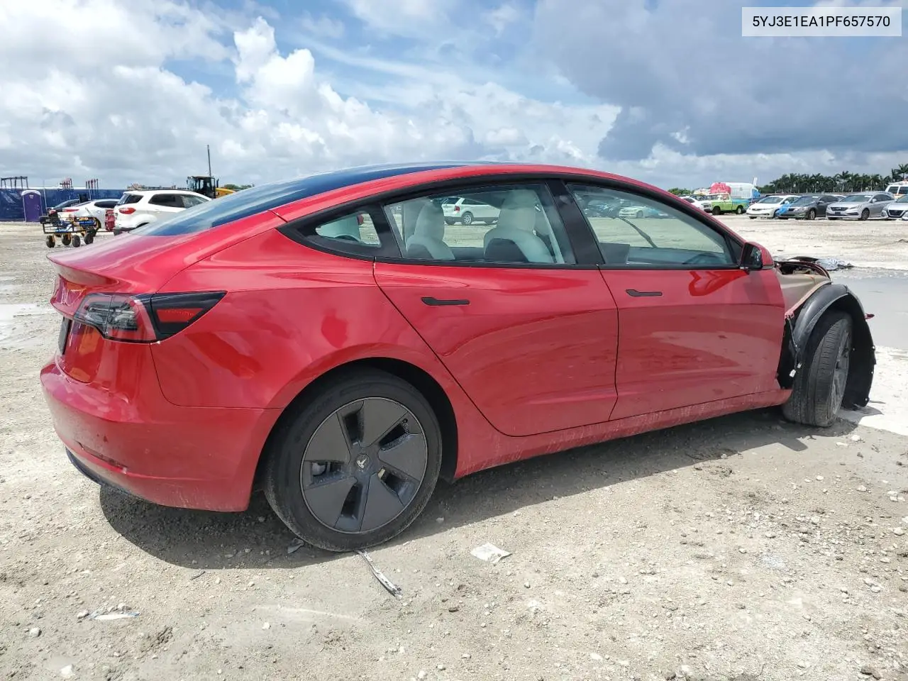 2023 Tesla Model 3 VIN: 5YJ3E1EA1PF657570 Lot: 62661355