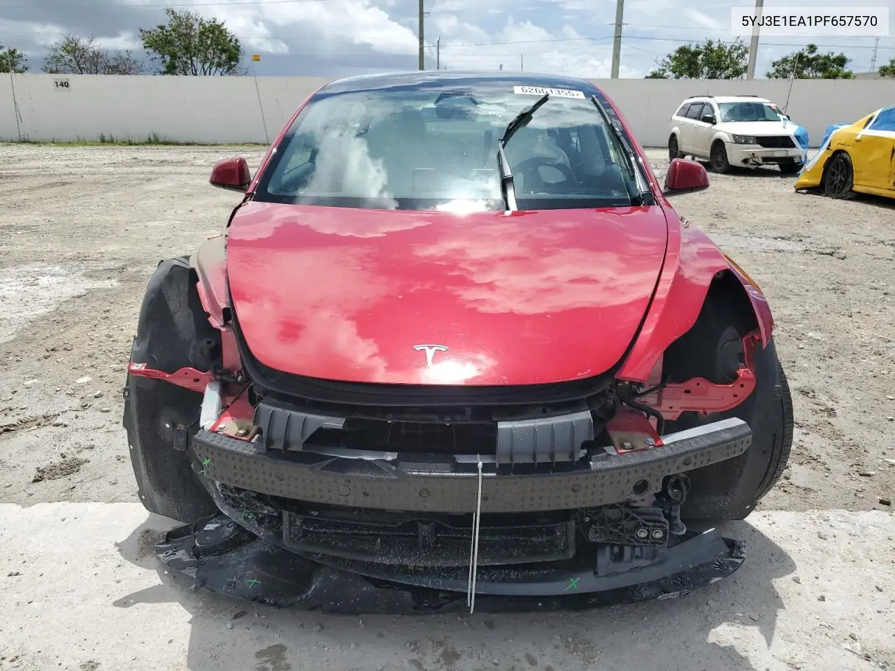 2023 Tesla Model 3 VIN: 5YJ3E1EA1PF657570 Lot: 62661355