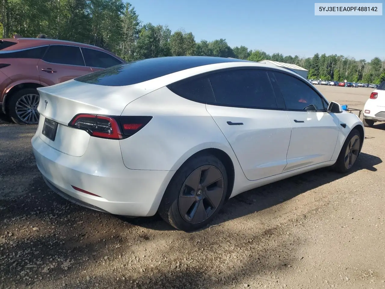 2023 Tesla Model 3 VIN: 5YJ3E1EA0PF488142 Lot: 62705225