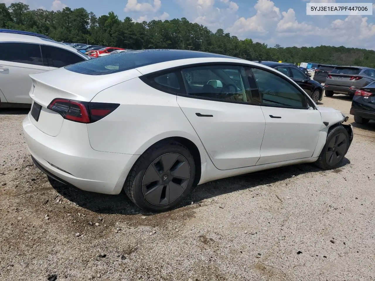 2023 Tesla Model 3 VIN: 5YJ3E1EA7PF447006 Lot: 62788355
