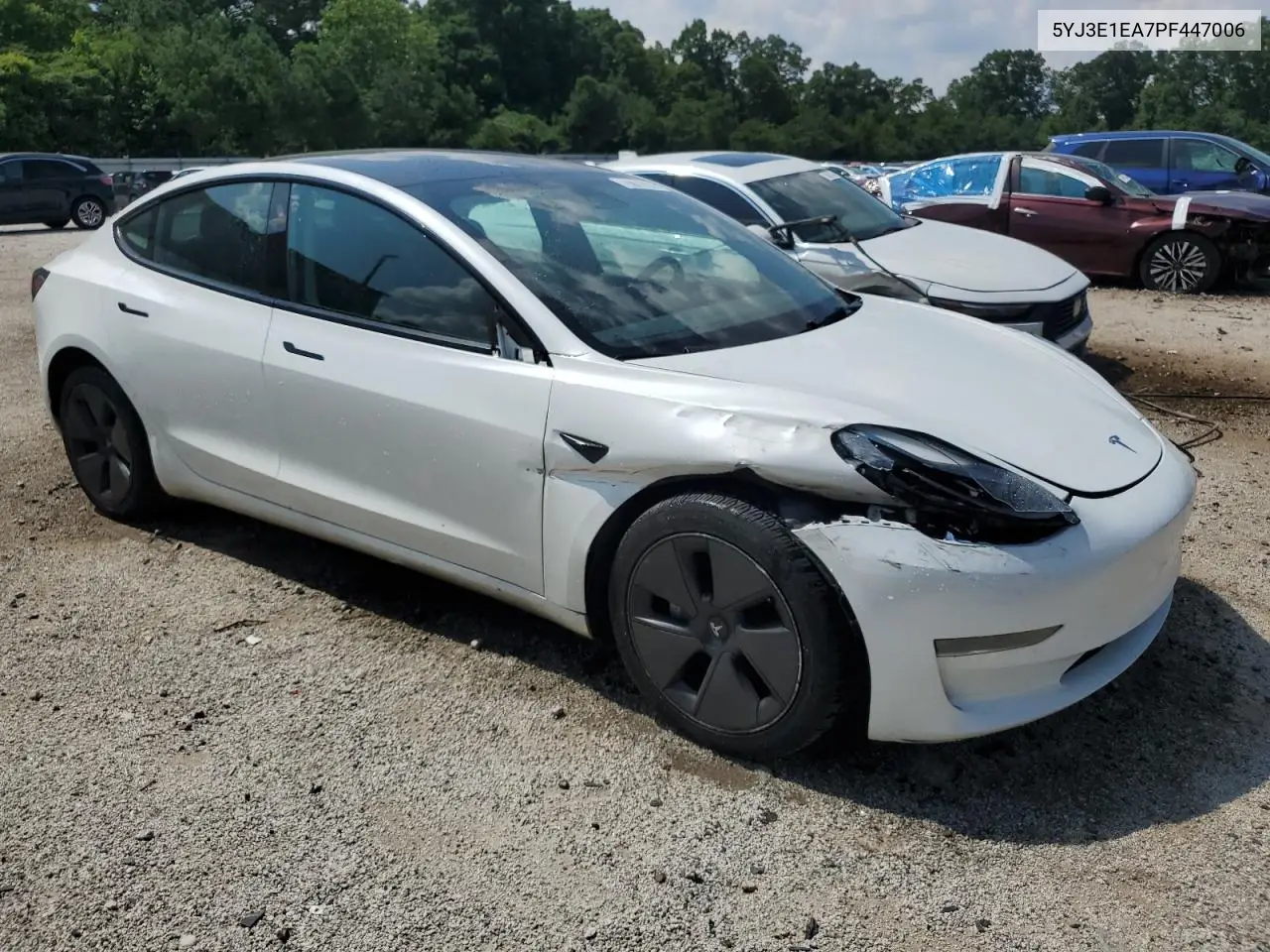 2023 Tesla Model 3 VIN: 5YJ3E1EA7PF447006 Lot: 62788355