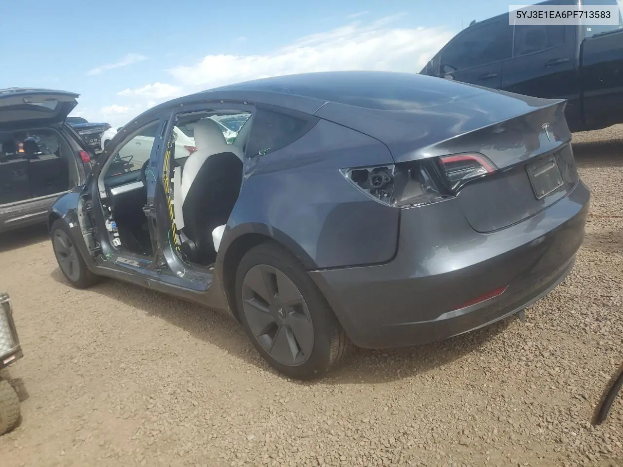 2023 Tesla Model 3 VIN: 5YJ3E1EA6PF713583 Lot: 62919705