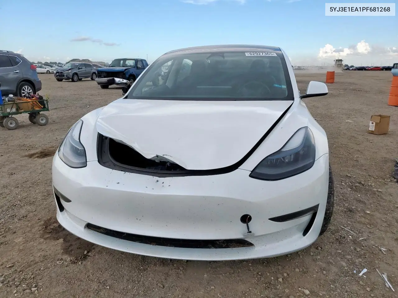 2023 Tesla Model 3 VIN: 5YJ3E1EA1PF681268 Lot: 62927365
