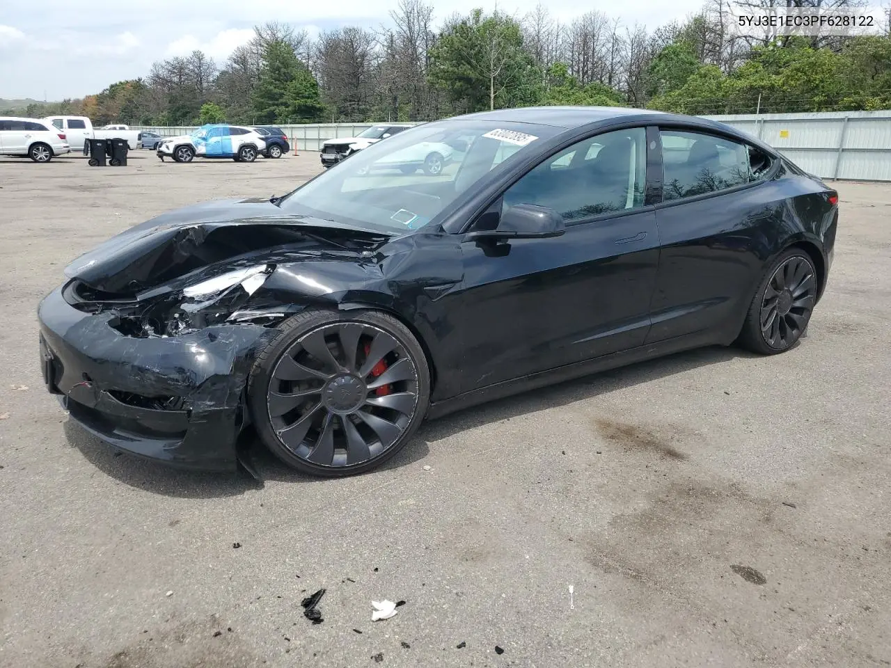 2023 Tesla Model 3 VIN: 5YJ3E1EC3PF628122 Lot: 63002895
