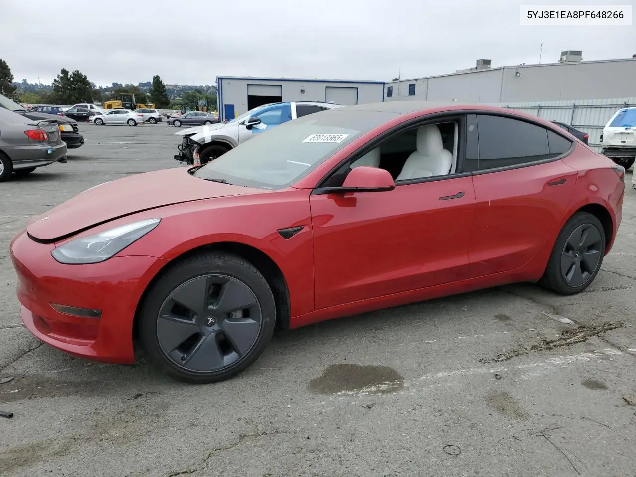 2023 Tesla Model 3 VIN: 5YJ3E1EA8PF648266 Lot: 63013365