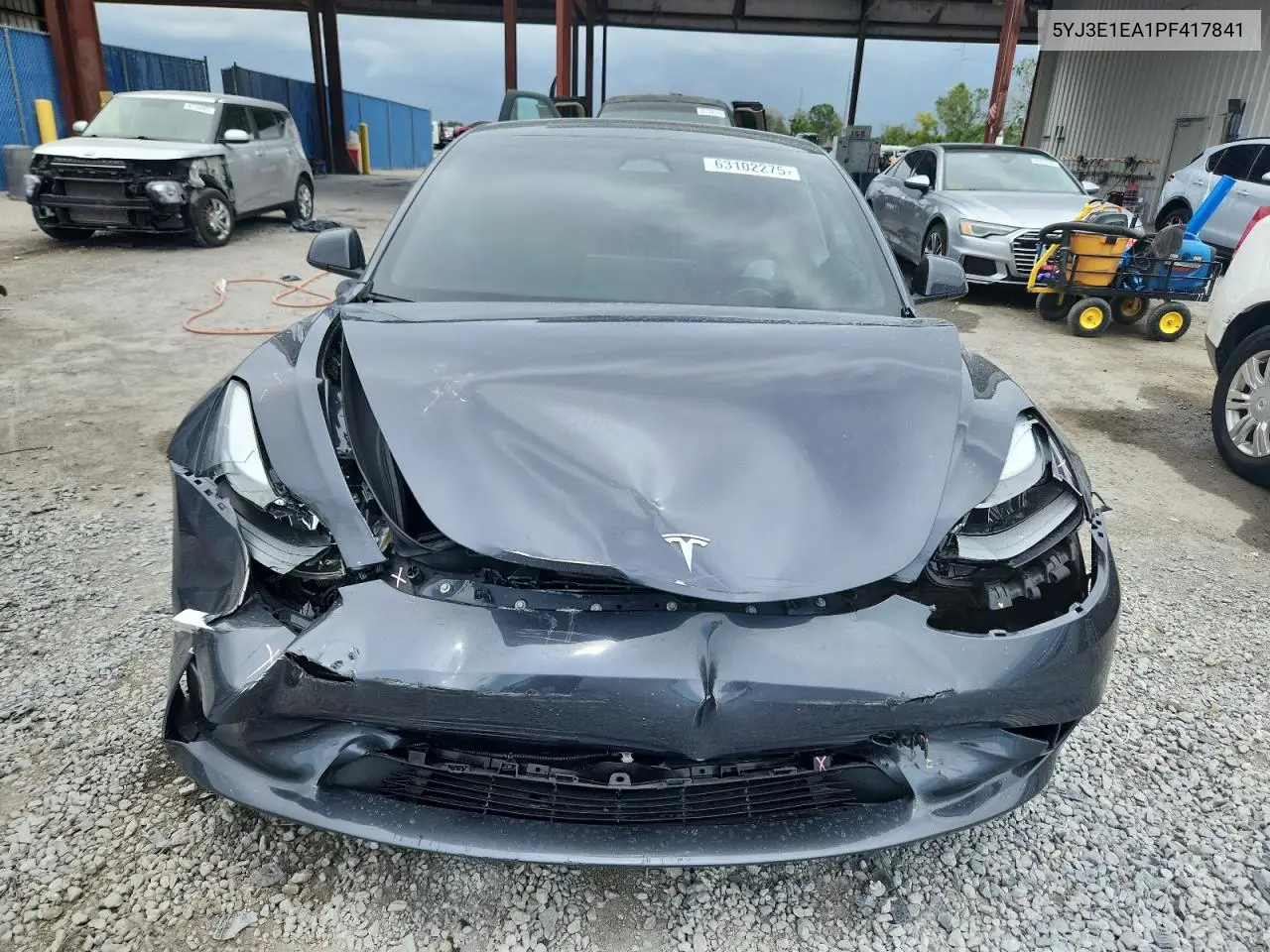2023 Tesla Model 3 VIN: 5YJ3E1EA1PF417841 Lot: 63102275