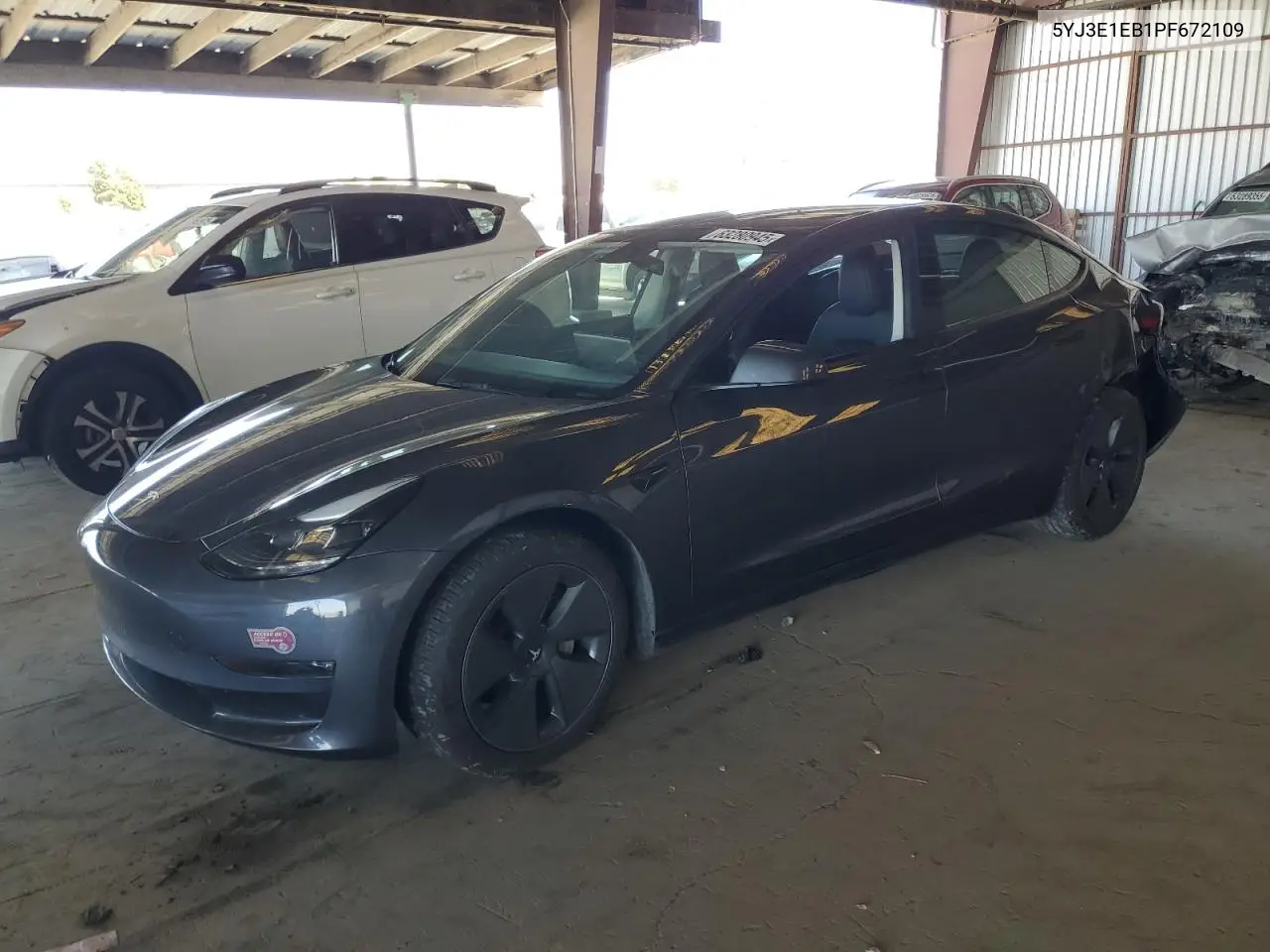 2023 Tesla Model 3 VIN: 5YJ3E1EB1PF672109 Lot: 63280945
