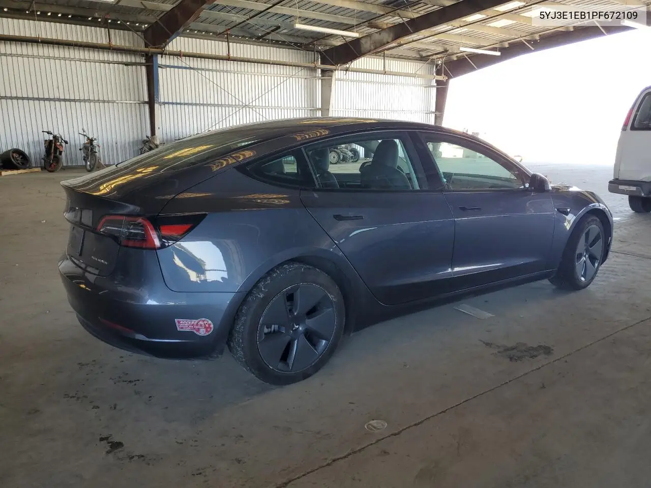 2023 Tesla Model 3 VIN: 5YJ3E1EB1PF672109 Lot: 63280945