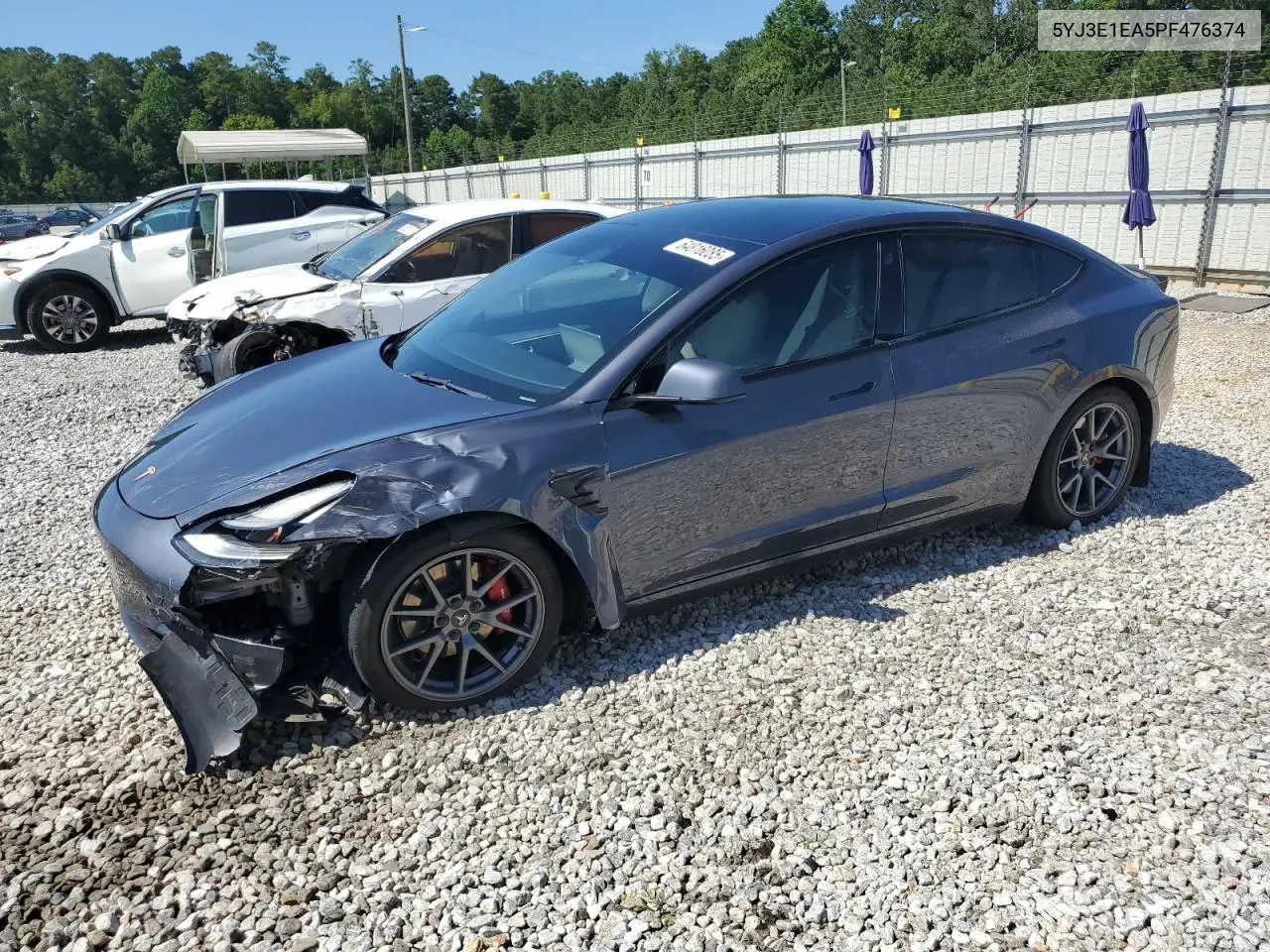 2023 Tesla Model 3 VIN: 5YJ3E1EA5PF476374 Lot: 64816085