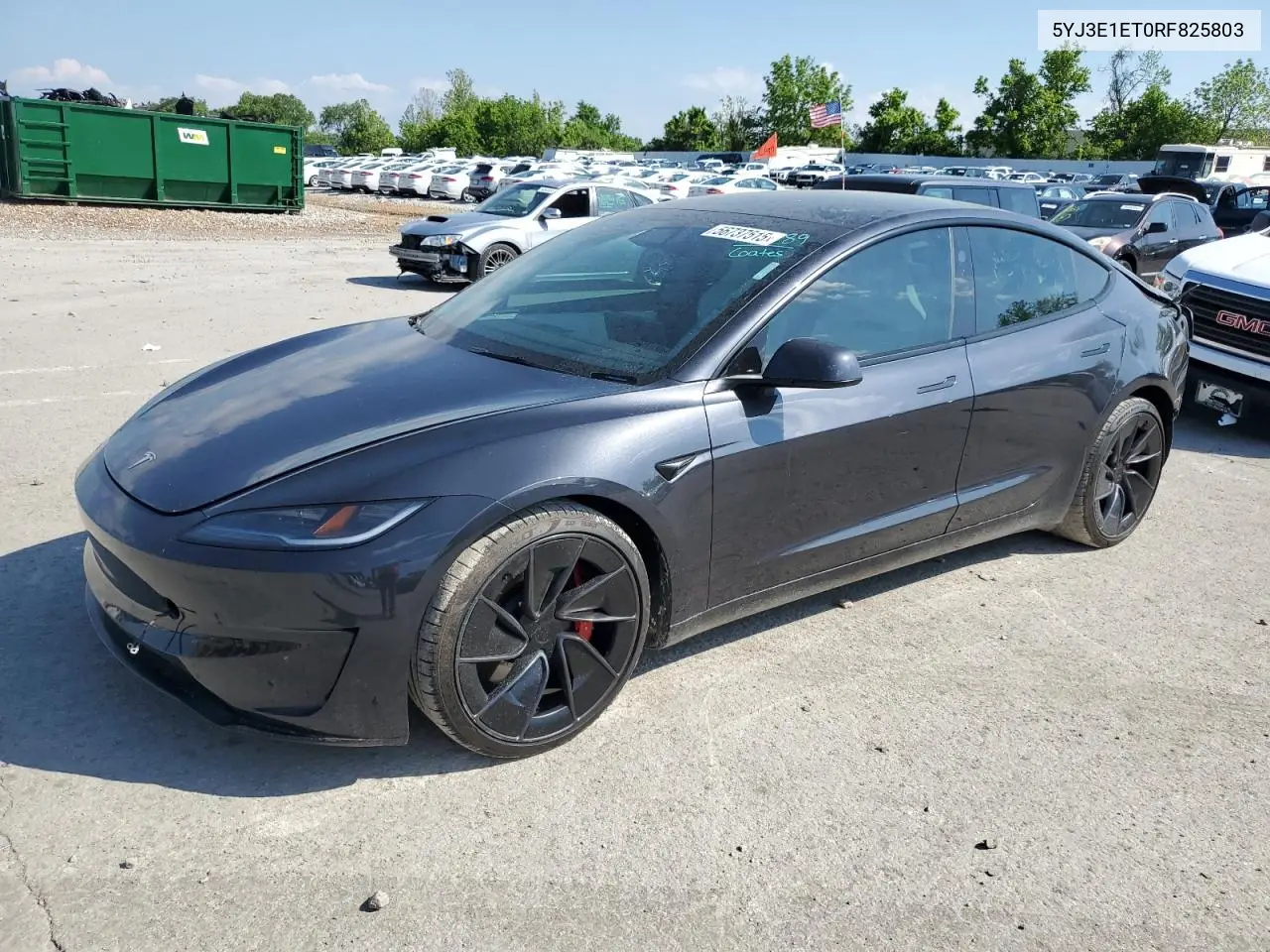 2024 Tesla Model 3 VIN: 5YJ3E1ET0RF825803 Lot: 56737515