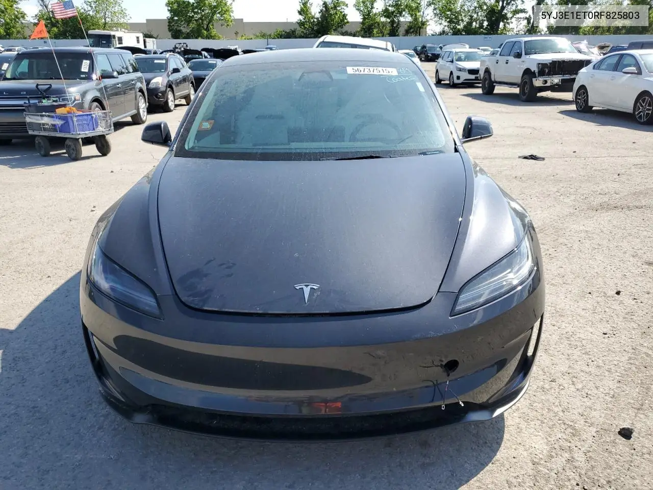 2024 Tesla Model 3 VIN: 5YJ3E1ET0RF825803 Lot: 56737515