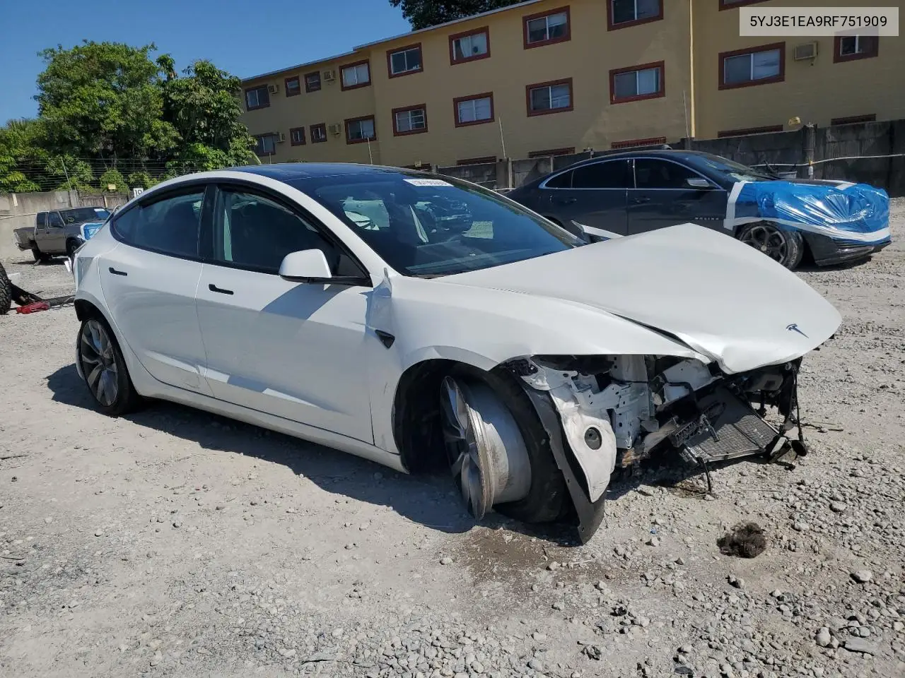 2024 Tesla Model 3 VIN: 5YJ3E1EA9RF751909 Lot: 56796555