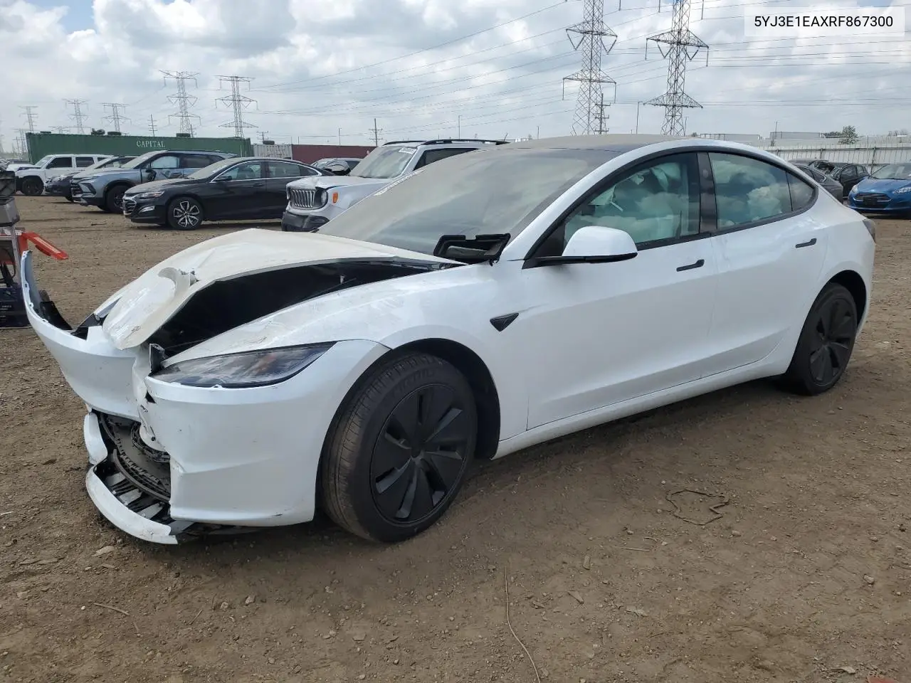 2024 Tesla Model 3 VIN: 5YJ3E1EAXRF867300 Lot: 56859785