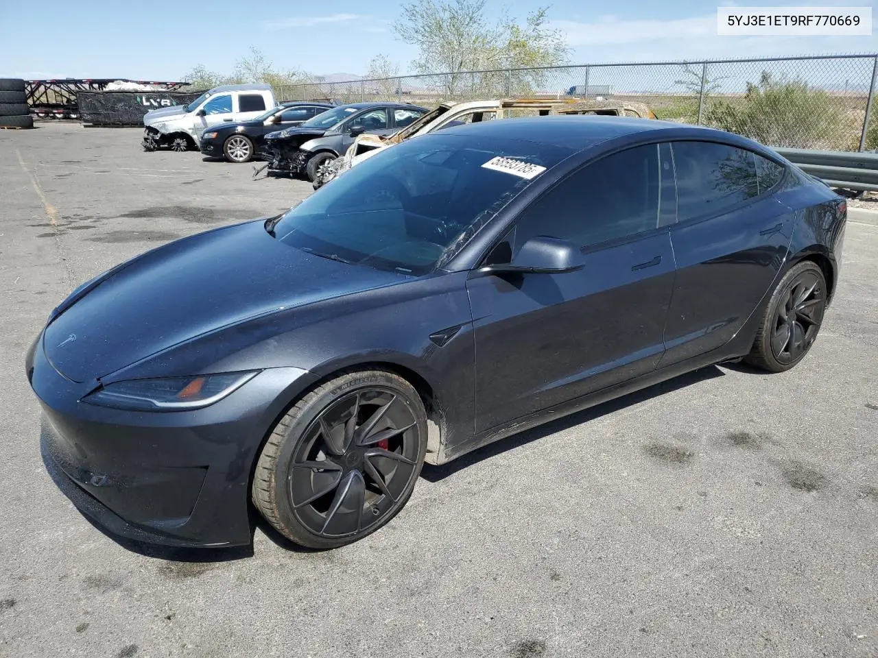 2024 Tesla Model 3 VIN: 5YJ3E1ET9RF770669 Lot: 58593785