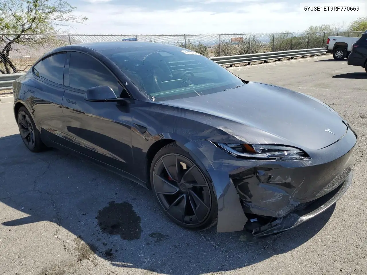 2024 Tesla Model 3 VIN: 5YJ3E1ET9RF770669 Lot: 58593785