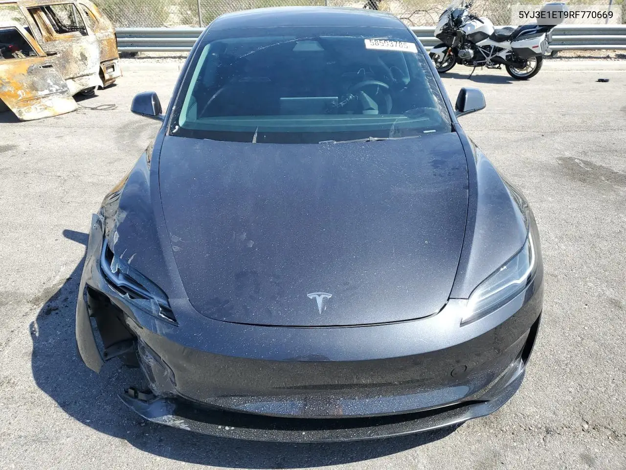 2024 Tesla Model 3 VIN: 5YJ3E1ET9RF770669 Lot: 58593785