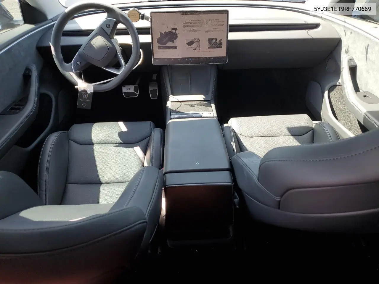 2024 Tesla Model 3 VIN: 5YJ3E1ET9RF770669 Lot: 58593785