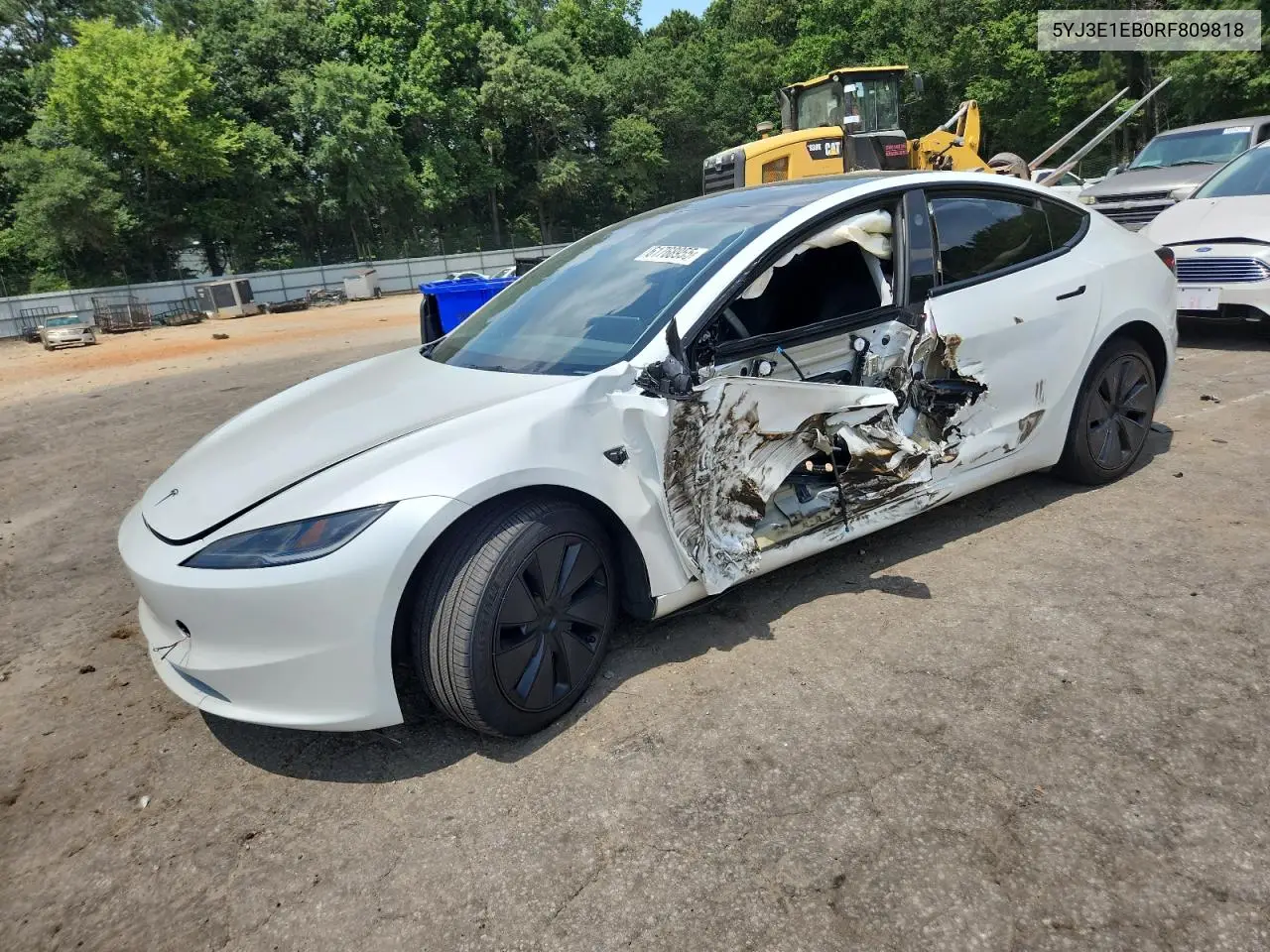 2024 Tesla Model 3 VIN: 5YJ3E1EB0RF809818 Lot: 61768955