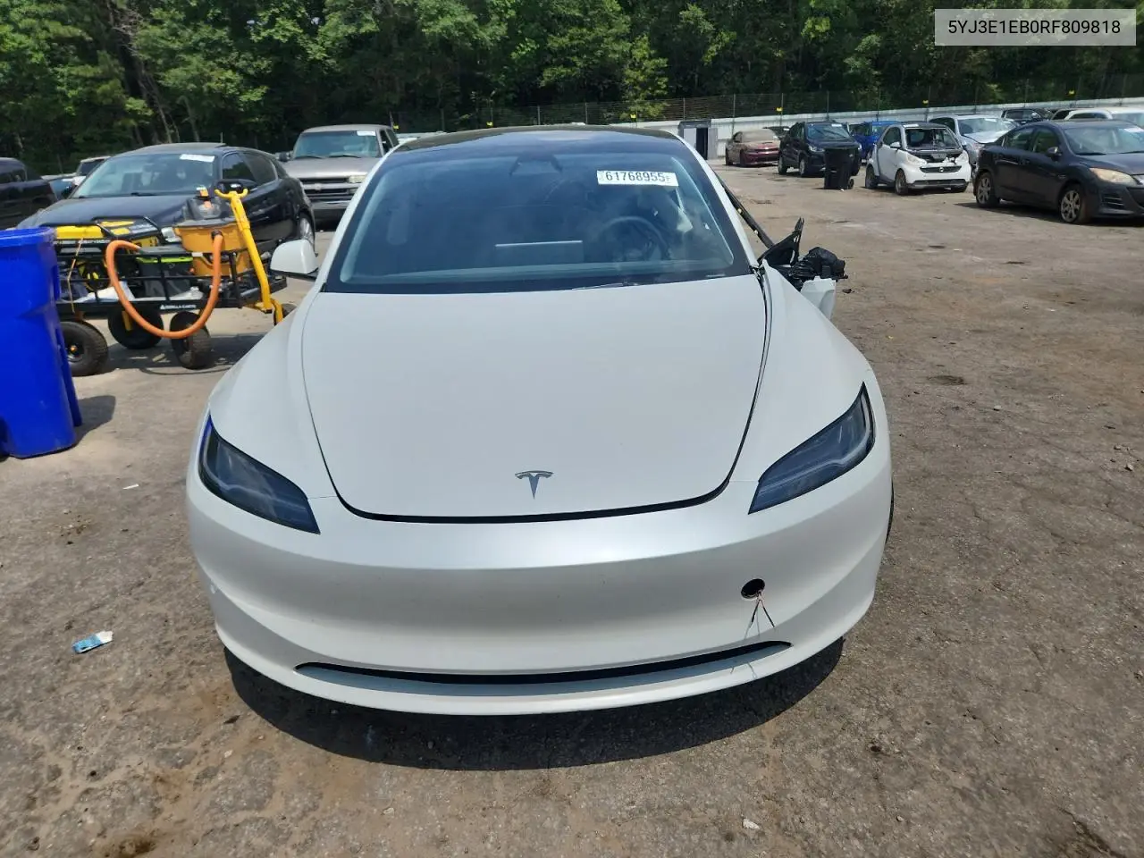 2024 Tesla Model 3 VIN: 5YJ3E1EB0RF809818 Lot: 61768955