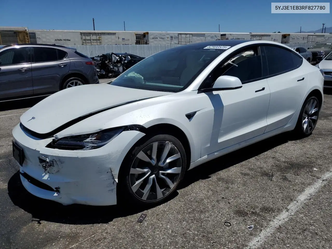 2024 Tesla Model 3 VIN: 5YJ3E1EB3RF827780 Lot: 62900525