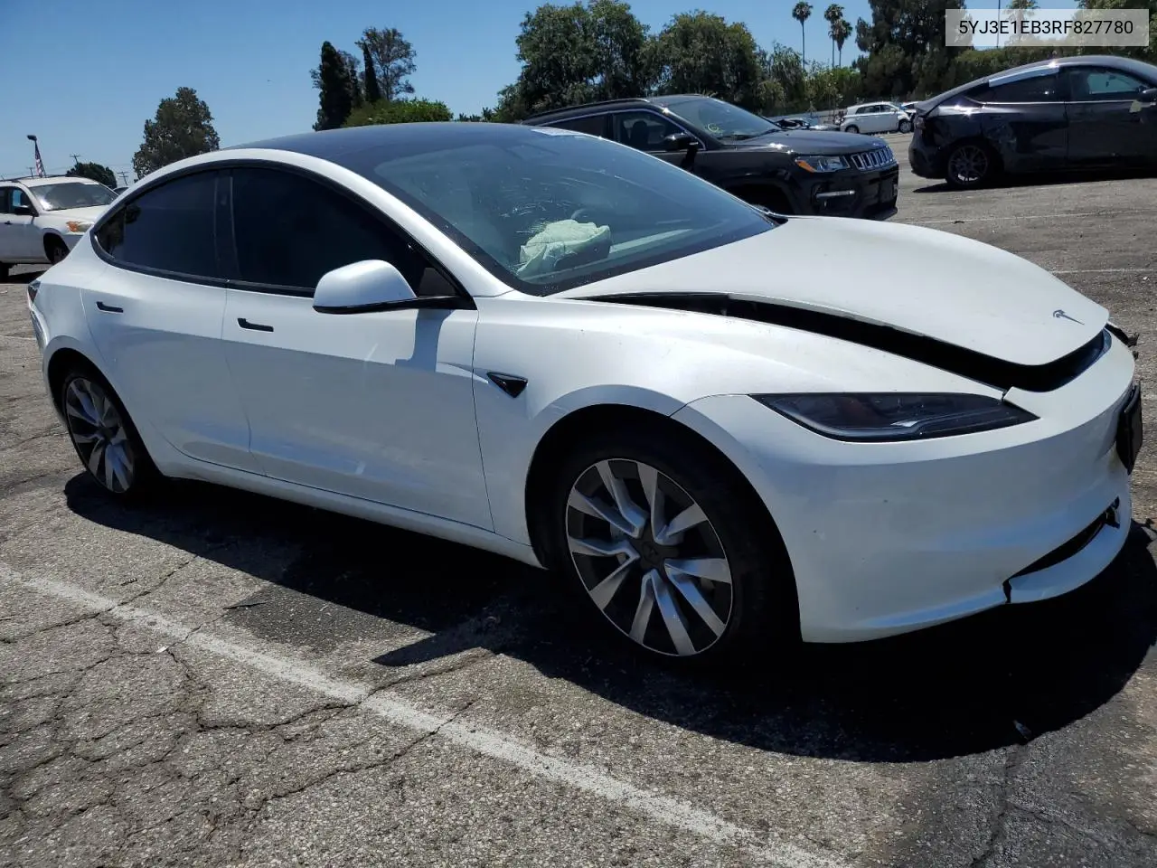 2024 Tesla Model 3 VIN: 5YJ3E1EB3RF827780 Lot: 62900525
