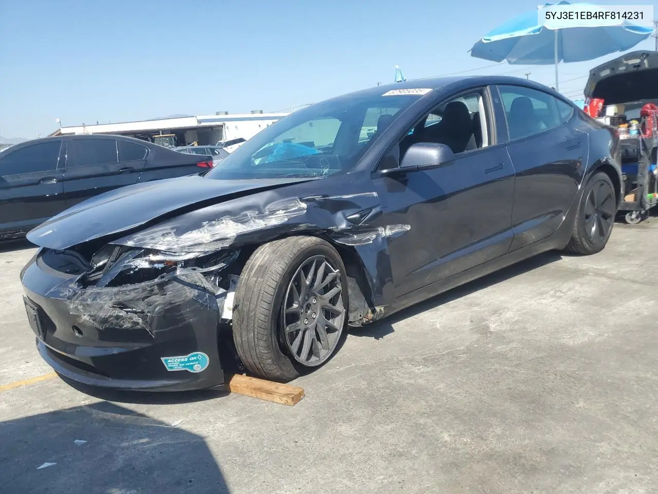 2024 Tesla Model 3 VIN: 5YJ3E1EB4RF814231 Lot: 62905035