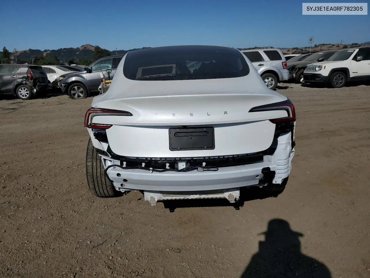 2024 Tesla Model 3 VIN: 5YJ3E1EA0RF782305 Lot: 62915685