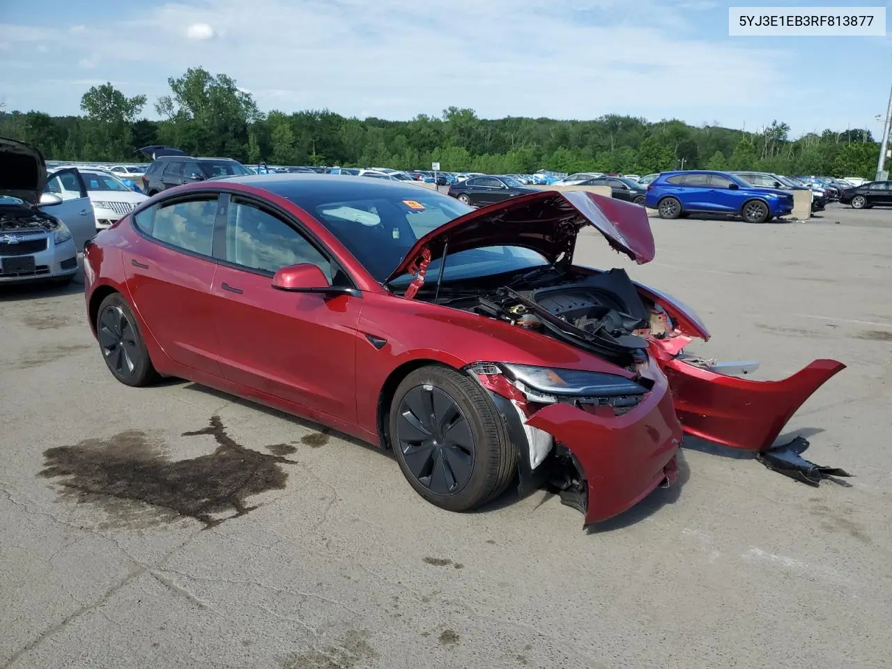 2024 Tesla Model 3 VIN: 5YJ3E1EB3RF813877 Lot: 62928815