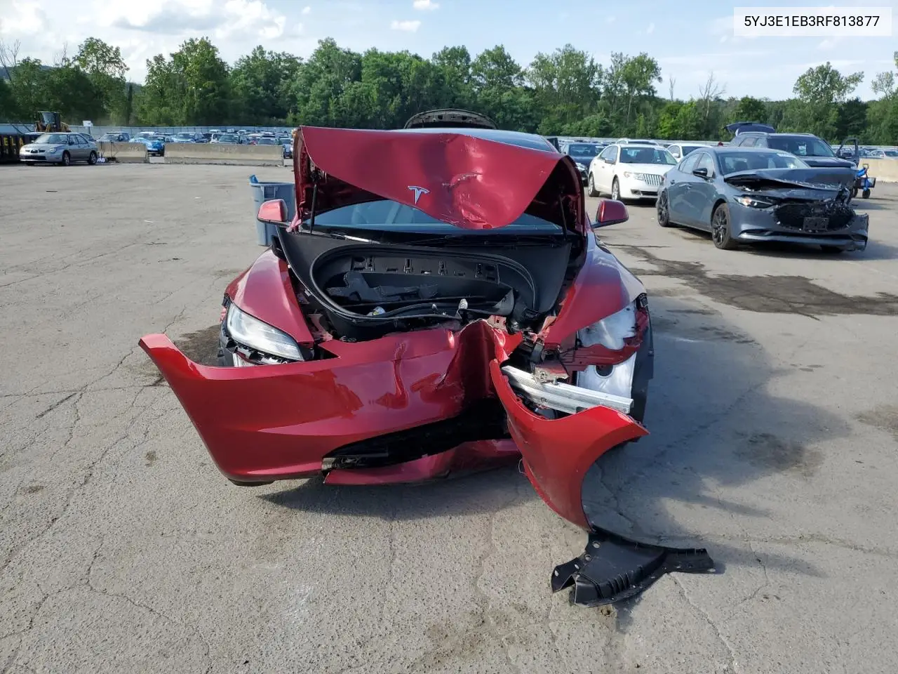 2024 Tesla Model 3 VIN: 5YJ3E1EB3RF813877 Lot: 62928815