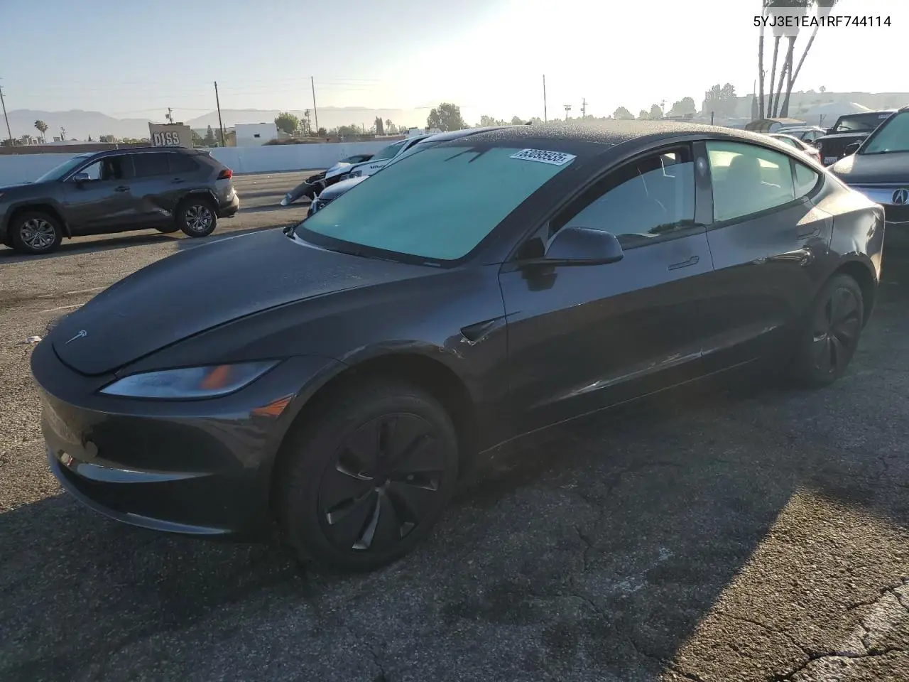 2024 Tesla Model 3 VIN: 5YJ3E1EA1RF744114 Lot: 63095935