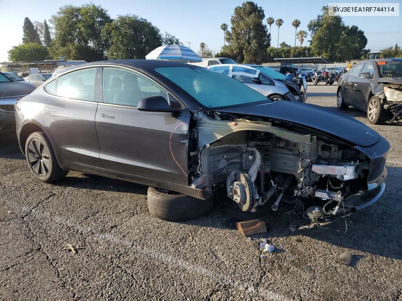 2024 Tesla Model 3 VIN: 5YJ3E1EA1RF744114 Lot: 63095935