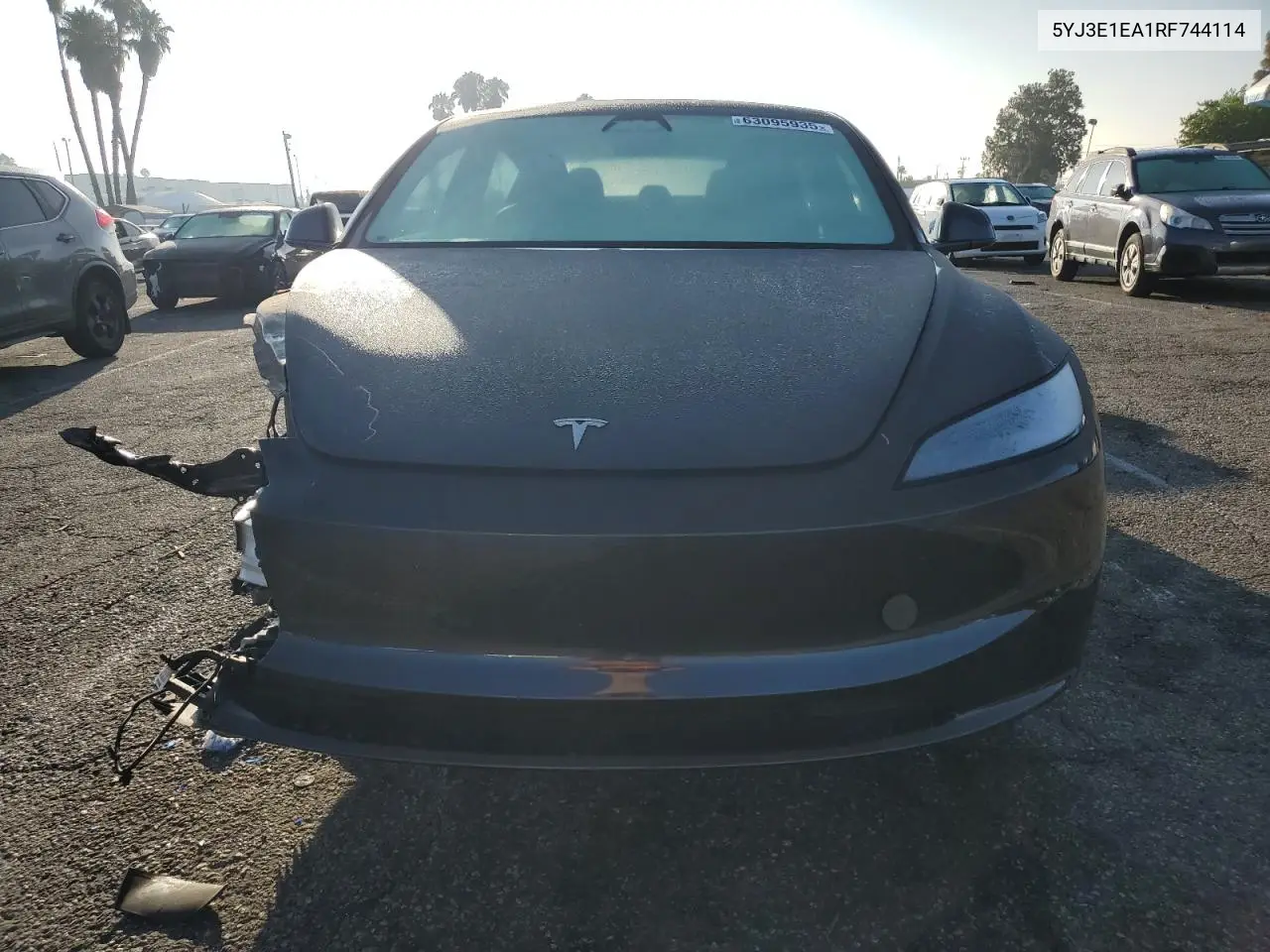 2024 Tesla Model 3 VIN: 5YJ3E1EA1RF744114 Lot: 63095935