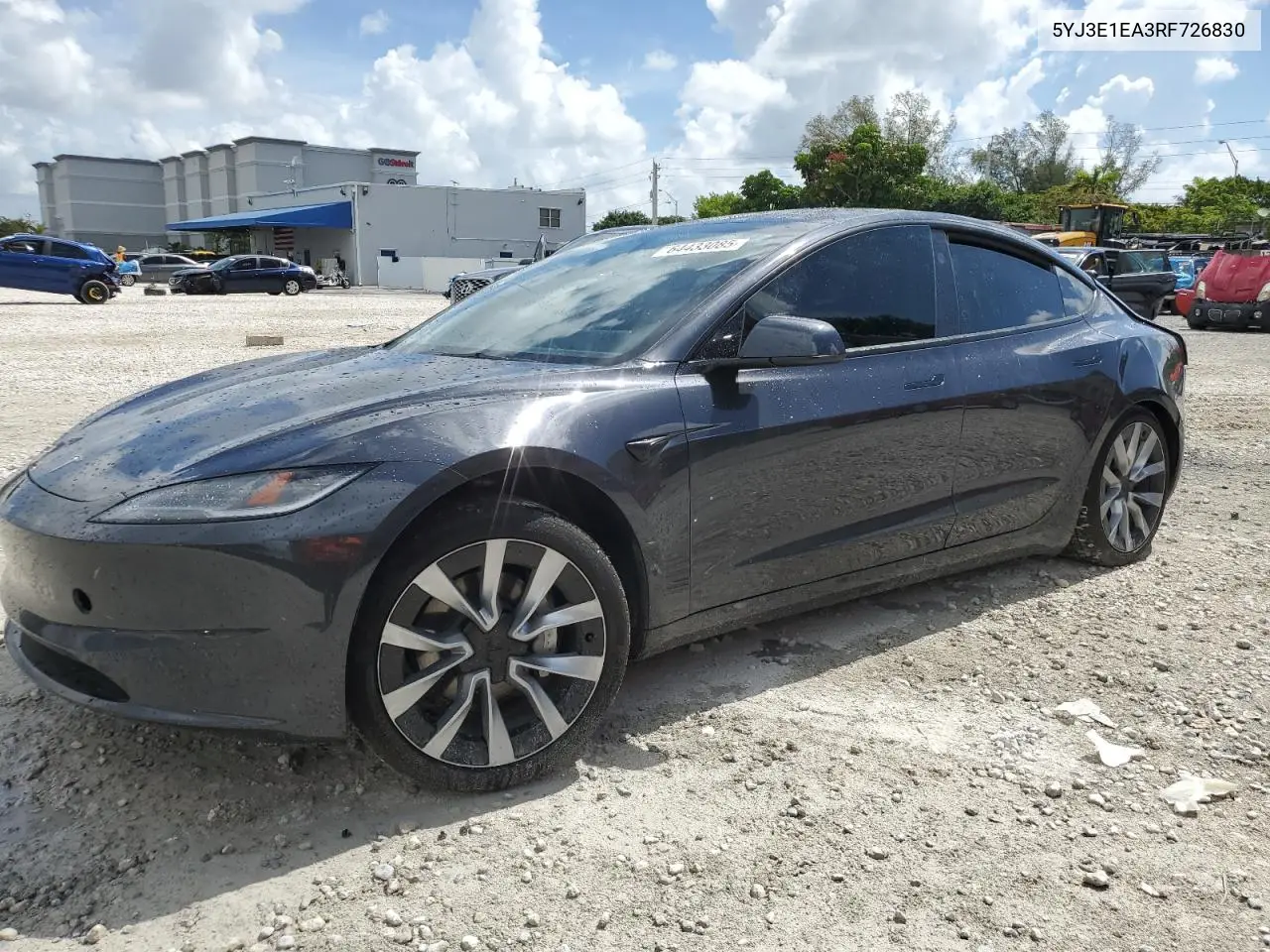 2024 Tesla Model 3 VIN: 5YJ3E1EA3RF726830 Lot: 64433085