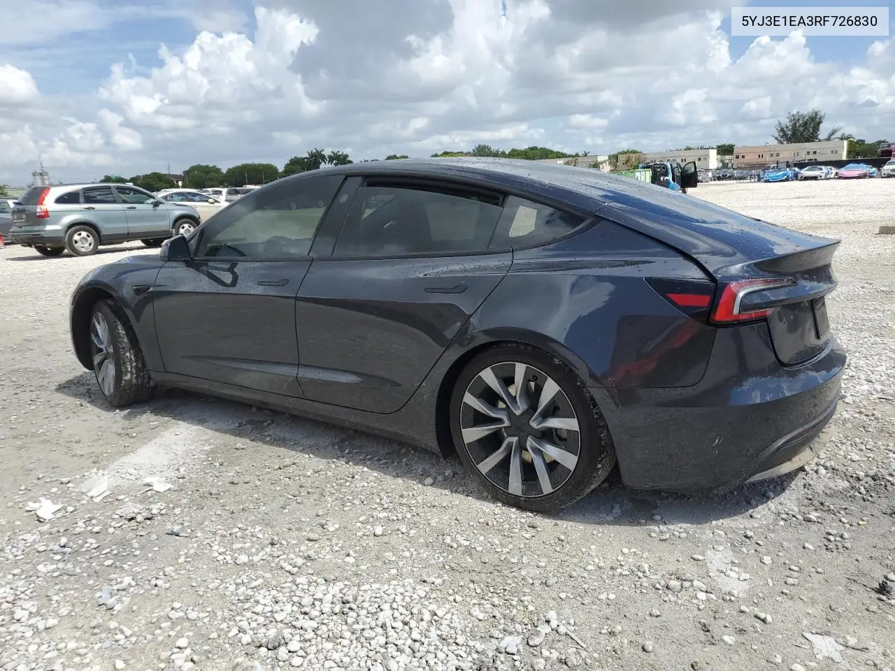 2024 Tesla Model 3 VIN: 5YJ3E1EA3RF726830 Lot: 64433085