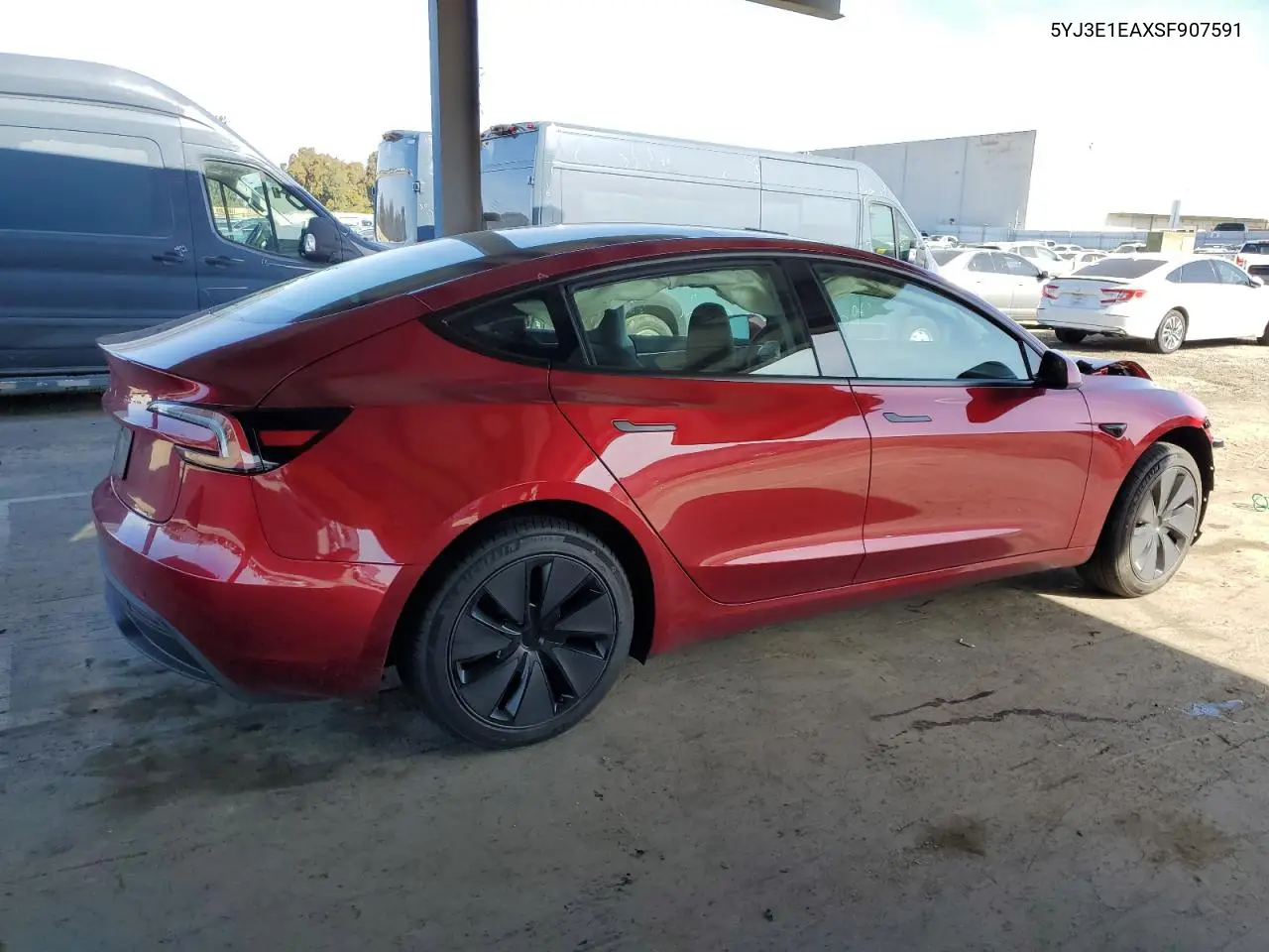 2025 Tesla Model 3 VIN: 5YJ3E1EAXSF907591 Lot: 50231195