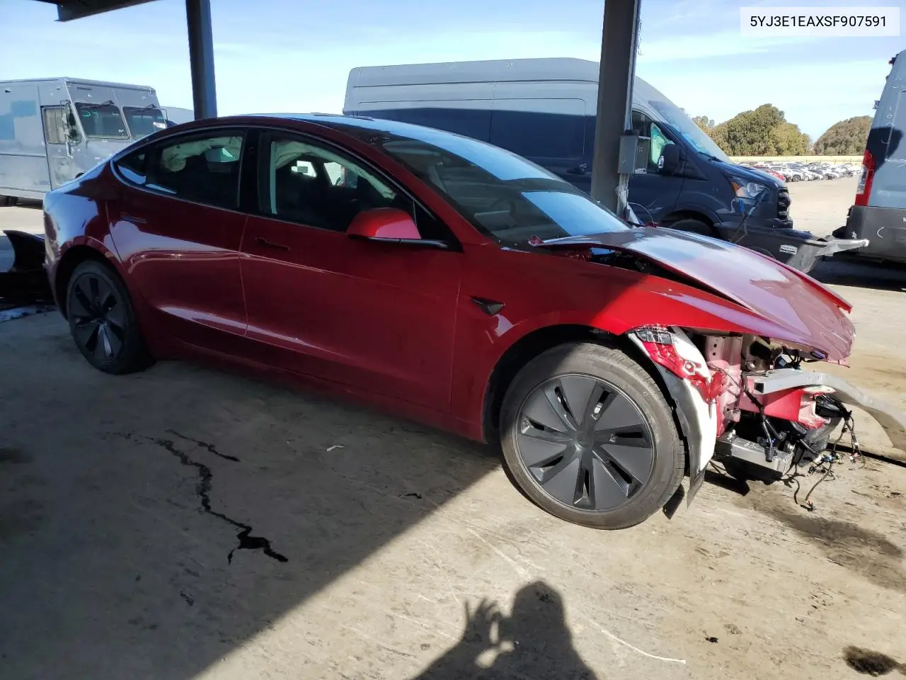 2025 Tesla Model 3 VIN: 5YJ3E1EAXSF907591 Lot: 50231195