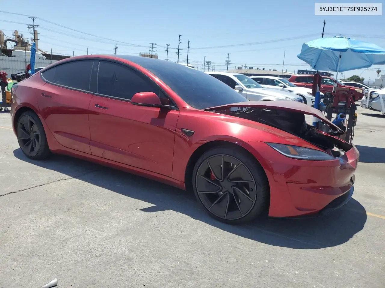 2025 Tesla Model 3 VIN: 5YJ3E1ET7SF925774 Lot: 55277125